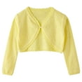 thumbnail image 1 of AherBiu Baby Clothes Toddler Girls Shrugs Cropped Cardigan Open Front Long Sleeve Cute Outwear, 1 of 6