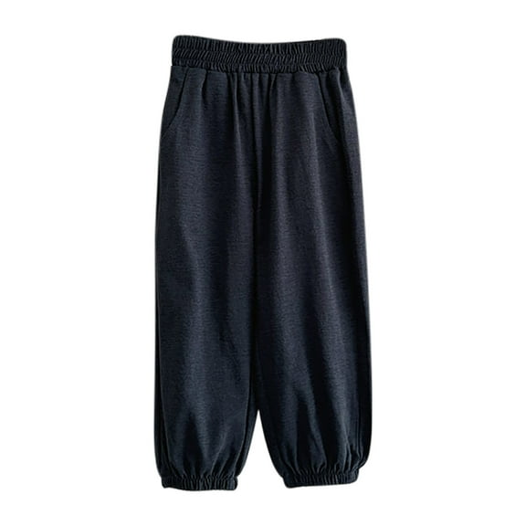 AherBiu Baby Clothes Unisex Boys Girls Pajama Pants High Waisted Summer Casual Lightweight Comfy Trousers