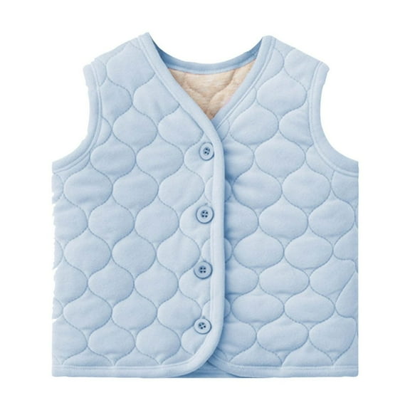 AherBiu Baby Clothes Unisex Toddler Girls Boys Cotton Vests Button Sleeveless Comfy Warm Waistcoat