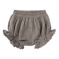 thumbnail image 1 of AherBiu Baby Girls Clothes Cotton Bottom Shorts Infant Ruffle Comfy Elastic High Waisted Summer Shorts, 1 of 3