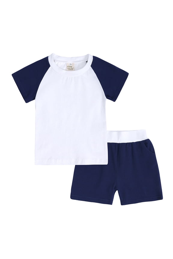 Baby Toddler Clothes 2 Piece Summer Outfits for Boys Girls Short Sleeve Tops Tees Shorts Set Sweatsuits