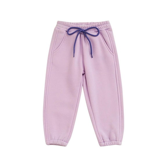 AherBiu Baby Toddler Girls Clothes Cinch Bottom Sweatpants Joggers for Boys High Waisted Trousers with Pockets