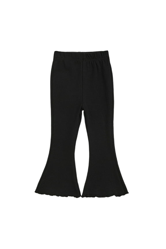 Baby Toddler Girls Clothes Flare Leggings High Waisted Comfy Loungewear Bell Bottom Pants Trousers