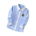 thumbnail image 1 of AherBiu Boys Clothes Long Sleeve Button down Shirts for Kids School Uniform Shirt Formal Tops Blouse, 1 of 3