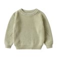 thumbnail image 1 of AherBiu Boys Girls Knitting Tops Crew Neck Long Sleeve Sweaters Unisex Child Kid Toddlers Fall Casual Jumper Tops, 1 of 2
