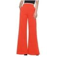 thumbnail image 1 of AherBiu Business Casual Pants for Women High Waisted Wide Leg Formal Dress Pants Bootcut Work Trousers, 1 of 6