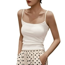 AherBiu Camisole Tops for Women Cotton Comfy Basic Layer Summer Tank Top Tees Tshirts Pajamas Undershirt