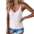 thumbnail image 1 of AherBiu Camisole Tops for Women Low Cut Scoop Neck Knitted Summer Tank Tops Sleeveless Sweater Blouse, 1 of 7
