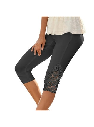Lace cuff leggings hot sale