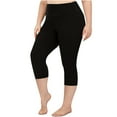 thumbnail image 1 of AherBiu Capri Leggings for Women Plus Size Yoga Capris Workout Stretchy High Waisted Slim Fitted Bottoms Capris Pants, 1 of 7