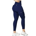 thumbnail image 1 of AherBiu Cargo Leggings for Women High Waisted Belly Control Stretchy Workout Cargos Yoga Legging Pants, 1 of 7
