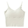 thumbnail image 1 of AherBiu Crop Tops for Women Going out Top Stretch Yoga Tank Tops with Built in Bra Pajamas Camisole Undershirt, 1 of 7