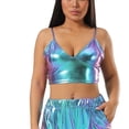 thumbnail image 1 of AherBiu Dancing Tops for Women Cropped Party Tank Top Deep V Neck Spaghetti Strap Sleeveless Cute Shirts, 1 of 7