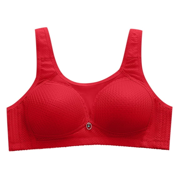 AherBiu Everyday Bras for Women Lingerie Full Coverage Comfort Wireless Bralettes Push-Up Gathered Bra
