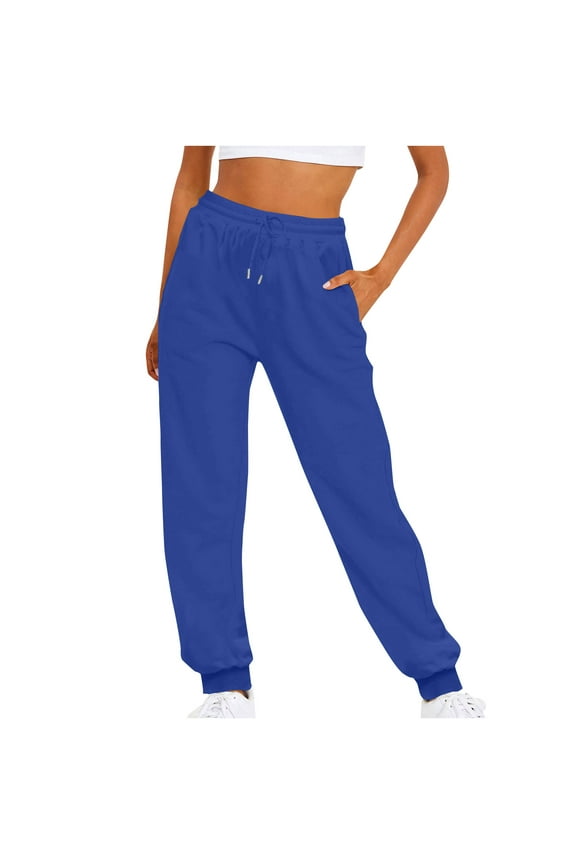 Fleece Sweatpants for Women Thermal Warm Lightweight Joggers Fall Winter Casual Cinch Bottom Joggers