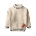 thumbnail image 1 of AherBiu Girls Boys Sweaters Long Sleeve Pullover Tops Bear Knitted Winter Fall Clothes Warm Cute Blouse, 1 of 7