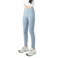 thumbnail image 1 of AherBiu Girls Clothes Leggings High Waited Yoga Workout Toddler Pants Stretchy Comfy Teen Girls Bottoms Trousers, 1 of 5