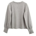thumbnail image 1 of AherBiu Girls Sweatshirt Crewneck Long Sleeve Kids Pullover Fall Loose Fitted Casual Toddler Tops, 1 of 3