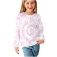 thumbnail image 1 of AherBiu Girls Tops Long Sleeve Crewneck Gradient Color Toddler Tshirts Fall Casual Fashion Infant Pullover, 1 of 6