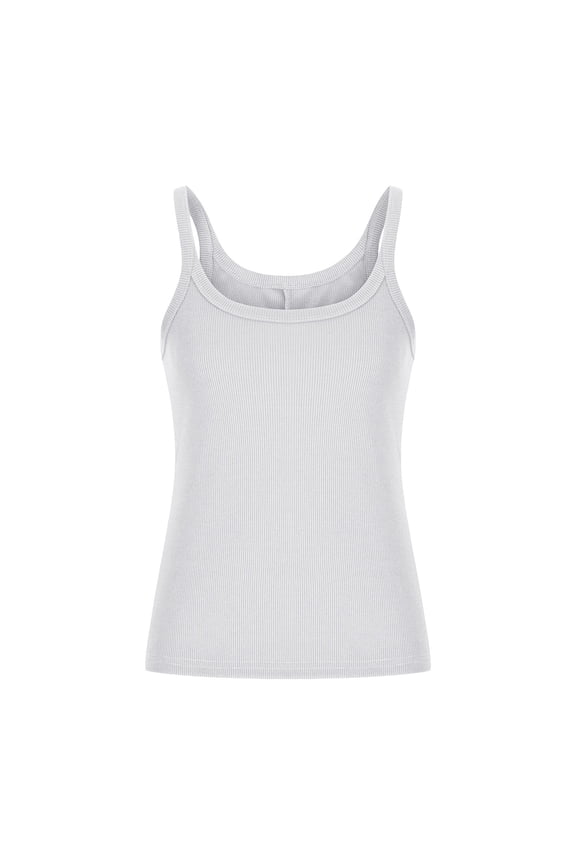 Going out Tops for Women Ribble Knitted Tank Tops Slim Fitted U-Neck Stretch Summer Casual Sleeveless Cute Shirts