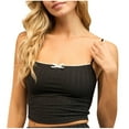 thumbnail image 1 of AherBiu Going out Tops for Women Cropped Camisole Tops Cute Shirts Low Cut Spaghetti Strap Summer Tees, 1 of 3
