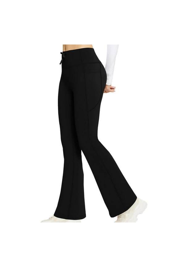 High Waisted Yoga Pants for Women Workout Pants with Pockets Athletic Gym Leggings Trousers