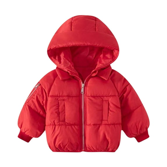 AherBiu Infant Baby Clothes Unisex Boys Girls Puffer Jackets Zip up Hooded Lightweight Quilted Winter Coats