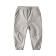 thumbnail image 1 of AherBiu Kid Girls Clothes Cargo Pants Elastic High Waisted Waterproof Windproof Hiking Outdoor Trousers, 1 of 3