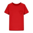 thumbnail image 1 of AherBiu Kid Girls Clothes Short Sleeve Crewneck Comfy Top Tees Shirts Summer Casual Cute Tops for Teens, 1 of 7