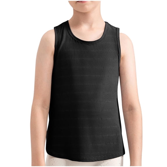 AherBiu Kid Girls Clothes Tank Tops Crewneck Workout Top Tees Sleeveless Camisole Shirts for Teens