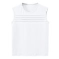 thumbnail image 1 of AherBiu Kid Girls Clothes Teens Tank Tops Sleeveless Crewneck Ruched Comfy Summer Tops Basic Camisole Tanks, 1 of 3