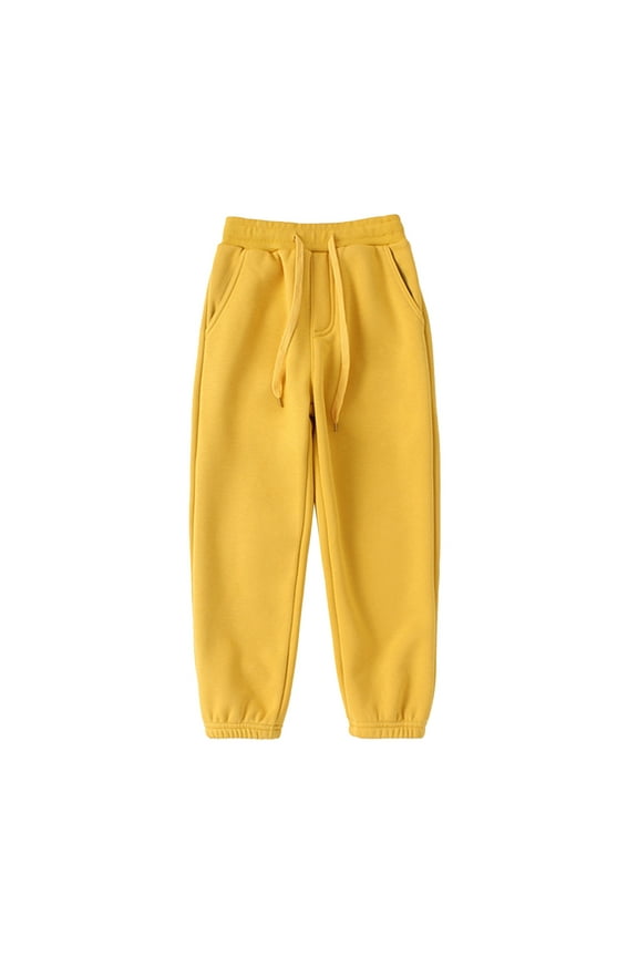 Kids Boys Girls Sweatpants Workout Pants High Waisted Drawstring Trackpants Cinch Bottom Trousers