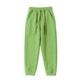 thumbnail image 1 of AherBiu Kids Boys Girls Sweatpants Workout Pants High Waisted Drawstring Trackpants Cinch Bottom Trousers, 1 of 5