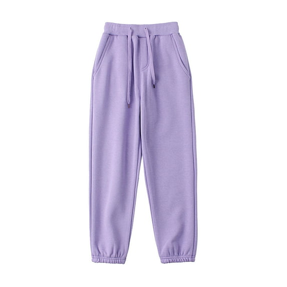 AherBiu Kids Boys Girls Sweatpants Workout Pants High Waisted Drawstring Trackpants Cinch Bottom Trousers