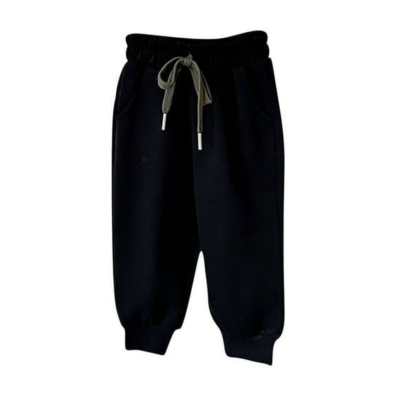 AherBiu Kids Clothes Girls Sweatpants Drawstring High Waisted Joggers Pants Activewear Sports Trousers