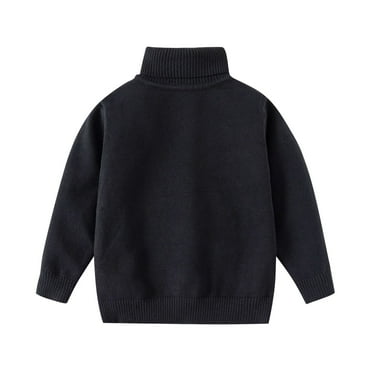 AherBiu Kids Clothes Turtleneck Long Sleeve Sweaters Fitted Pullover Tops Fall Casual Boys Girls Knitwear Blouse