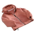 thumbnail image 1 of AherBiu Kids Fleece Lined Jackets Unisex Zip up Hooded Long Sleeve Girls Boys Winter Fall Thick Warm Coats, 1 of 3