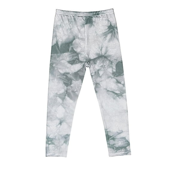AherBiu Leggings for Girls Tie-Dye Elastic High Waisted Stretchy Bottom Legging Pants Comfy Slim Trousers
