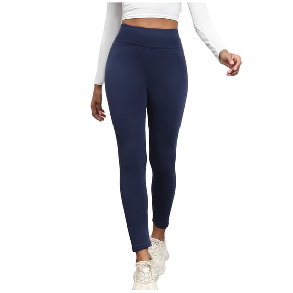 AherBiu Leggings for Women High Waisted Slim Fitted Thick Warm Stretch Bottoms Pants