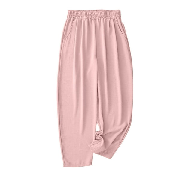 AherBiu Lounge Pants for Women Lightweight High Waisted Comfy Yoga Pants Sleepwear Pajama Trousers