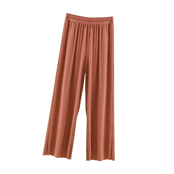 AherBiu Lounge Pants for Women Pajamas High Waisted Loose Comfy Sleepwear Soft Lightweight Trousers