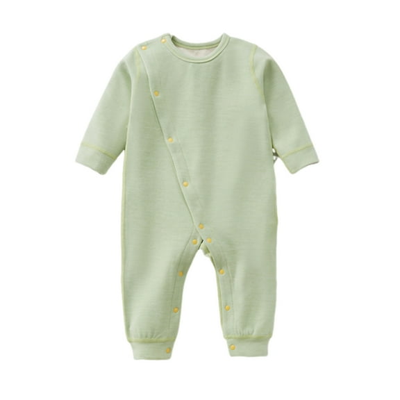 AherBiu Newborn Baby Clothes Unisex Girls Boys Rompers Cotton Comfy Sleep Long Sleeve Jumpsuit Long Sleeve Onesie