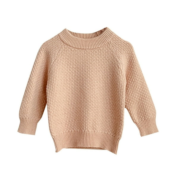 AherBiu Newborn Infant Baby Clothes Girls Boys Sweaters Long Sleeve Crewneck Knitted Pullover Tops