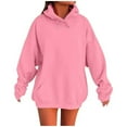 thumbnail image 1 of AherBiu Oversized Sweatshirt for Women Casual Long Sleeve Hoodie Drop Shoulder Pullover Tops with Pocket, 1 of 5