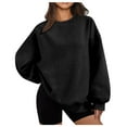 thumbnail image 1 of AherBiu Oversized Sweatshirt for Women Crewneck Sweatshirt Long Sleeve Tops Drop Shoulder Pullover Tops, 1 of 7