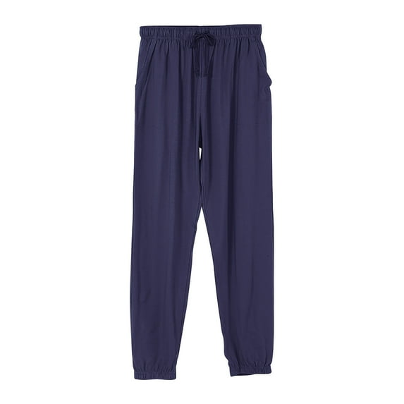 AherBiu Pajama Pants for Women Elastic High Waisted Comfy Lightweight Sleepwear Cinch Bottom Trousers