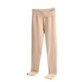 thumbnail image 1 of AherBiu Pajama Pants for Women Slim Fitted Bottom Legging Pants Elastic High Waisted Basic Layer Trousers, 1 of 5