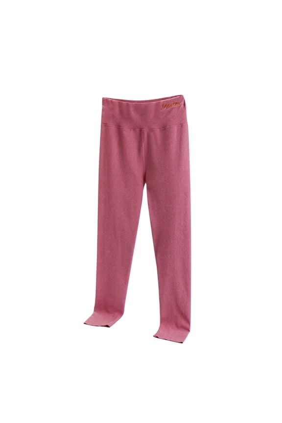 Pajama Pants for Women Slim Fitted Bottom Legging Pants Elastic High Waisted Basic Layer Trousers