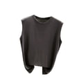 thumbnail image 1 of AherBiu Pajama Tank Tops for Women Stretch Comfy Fitted Crewneck Basic Layer Top Tees Camisole Tshirt, 1 of 6