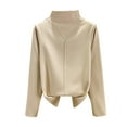 thumbnail image 1 of AherBiu Pajamas Tops for Women Long Sleeve Turtleneck Thermal Underwear Basic Layer Top Tees Undershirts, 1 of 5